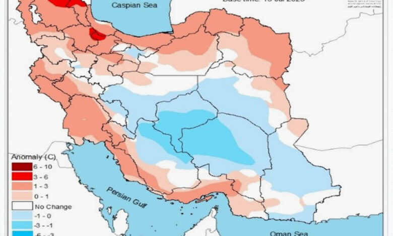 پیش‌بینی دمای هوا تا ۲ شهریور؛ تابستان داغ‌تر از نرمال در راه است